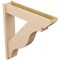 Ekena Millwork 8-in W x 38-in D x 42-in H Funston Slat Rough Cedar Woodgrain TimberThane Outlooker, Primed Tan OUTUR080X38X42FST24RCPR - alternate 5